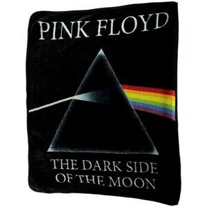 Dark Side of the Moon New Pink Floyd Plush Throw Gift Blanket Album CD Cover NIP